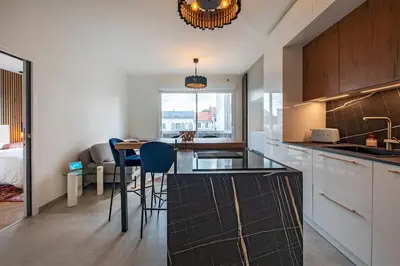 Cuisine ou kitchenette dans l'établissement Grammont 5 - Appartement luxueux à Tours