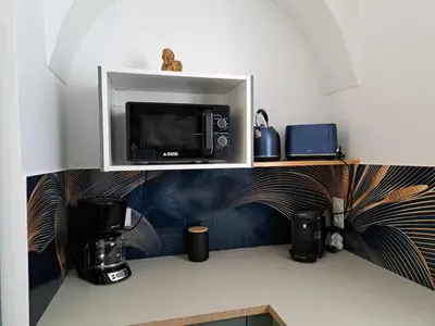 Cuisine ou kitchenette dans l'établissement gite Chezelle