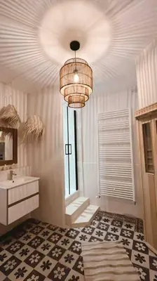 Salle de bains dans l'établissement Maison Hortense 4 étoiles piscine chauffée et sauna