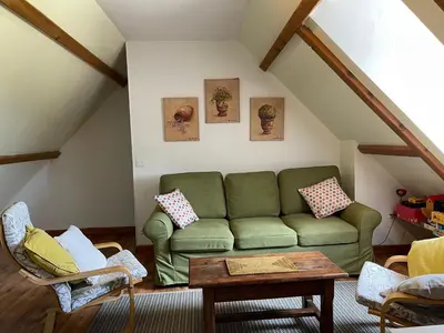 Coin salon dans l'établissement La Melerie
