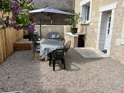 Terrasse ou espace extérieur de l'établissement Gîte Au Coeur d’Azay