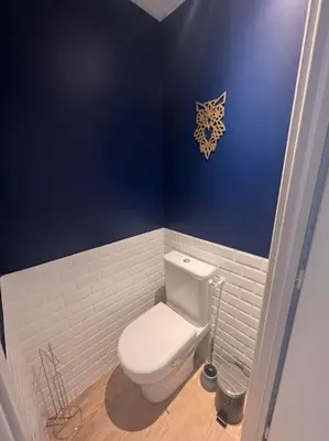 Salle de bains dans l'établissement Appartement proche des prébendes