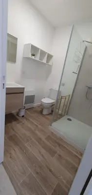 Salle de bains dans l'établissement Agréable studio