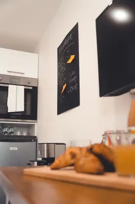 Cuisine ou kitchenette dans l'établissement Le Seigneur des anneaux
