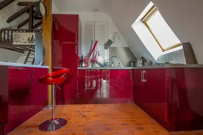 Cuisine ou kitchenette dans l'établissement Appartement de caractère au cœur du vieux Tours