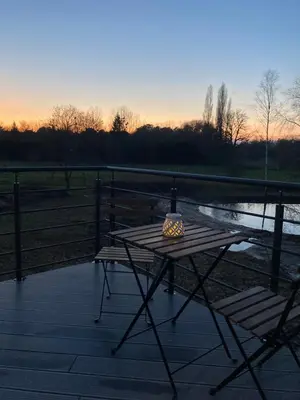 Balcon ou terrasse dans l'établissement Gîte du Pré Rond