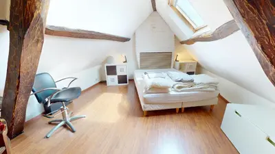 Un ou plusieurs lits dans un hébergement de l'établissement Maison 4 chambres coup de cœur