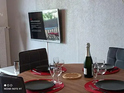 Télévision ou salle de divertissement dans l'établissement Appartement 2 P 5 PER ENTRE BEAUVAL & CHENONCEAU