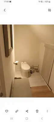 Salle de bains dans l'établissement La chouett'chambre