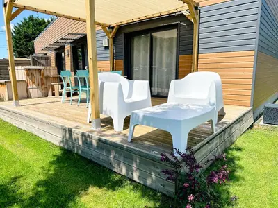 Jardin de l'établissement Gites-domainedupin, cottage Bain Nordique PRIVÉ