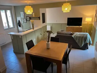 Télévision ou salle de divertissement dans l'établissement Le chaleureux. Maison à 2 pas du centre ville/proche du zoo de Beauval