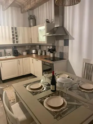 Cuisine ou kitchenette dans l'établissement Gite le Montinho