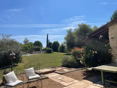 Jardin de l'établissement Gîte Moulin d'Olivet
