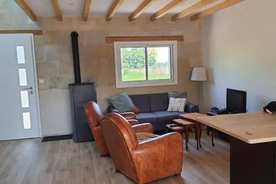 Coin salon dans l'établissement Gîte Sweetloire