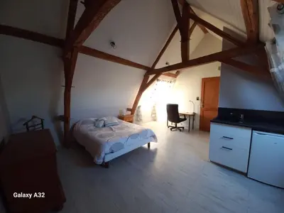 Un ou plusieurs lits dans un hébergement de l'établissement Le moulin neuf