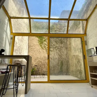 Balcon ou terrasse dans l'établissement Studio cosy hypercentre Terrasse