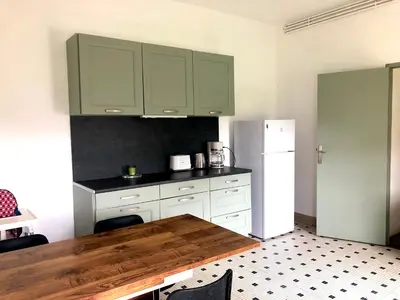 Cuisine ou kitchenette dans l'établissement Le charme de l'ancien au calme et à 8 min de Chenonceaux