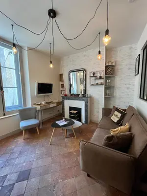 Télévision ou salle de divertissement dans l'établissement Côté Escaliers - Cosy appartement au cœur de Blois