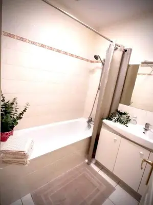Salle de bains dans l'établissement Tours - Grand appartement - centre ville parking gratuit