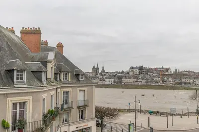 Vue générale sur Blois ou vue de la ville depuis l'appartement
