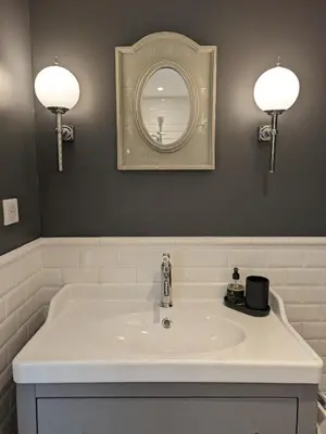Salle de bains dans l'établissement Gîte de charme - La Cure Pontlevoy