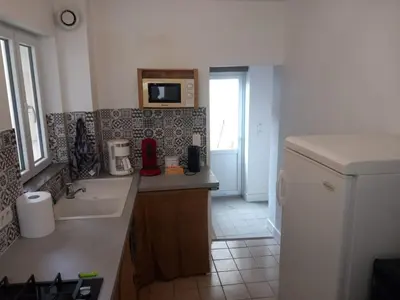 Cuisine ou kitchenette dans l'établissement Maison Bourgueil 3 chambres