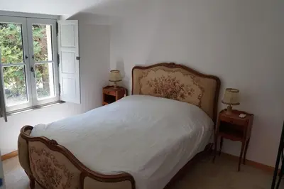 Un ou plusieurs lits dans un hébergement de l'établissement Gîte Pétronille - pied à terre dans le saumurois