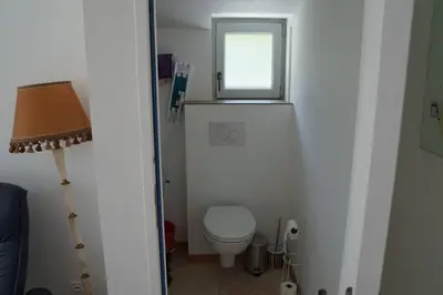 Salle de bains dans l'établissement Gîte Pétronille - pied à terre dans le saumurois