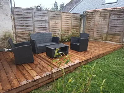 Jardin de l'établissement D'une rive à l'autre
