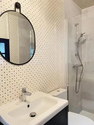 Salle de bains dans l'établissement La Suite Saphir