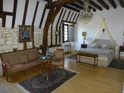 Un ou plusieurs lits dans un hébergement de l'établissement Le Clos Chavigny