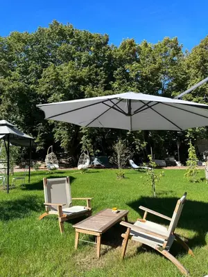 Jardin de l'établissement Gîte La Capucine