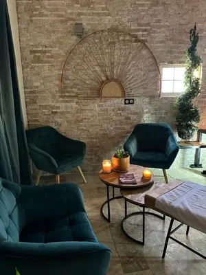 Coin salon dans l'établissement Gîte le Saint-Honoré