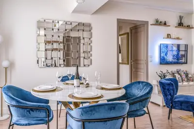 Coin salon dans l'établissement Le Presti-Twin - PrestiPlace Collection
