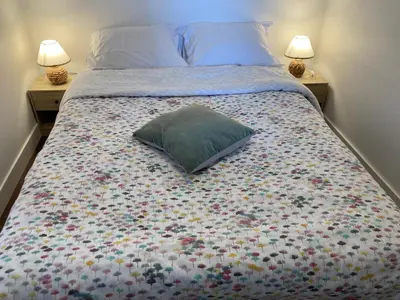 Un ou plusieurs lits dans un hébergement de l'établissement La Loire et ses châteaux avec vos proches