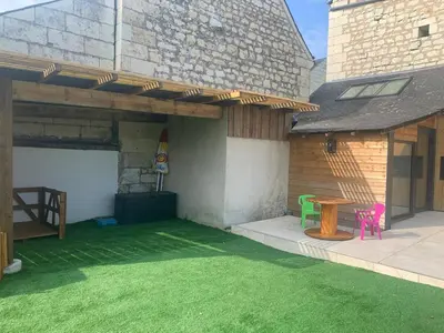 Jardin de l'établissement L'étape de Marcel - Aymé