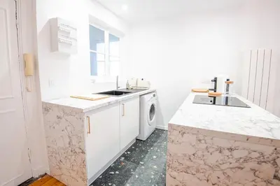 Cuisine ou kitchenette dans l'établissement Le Petit Amandier - Tours
