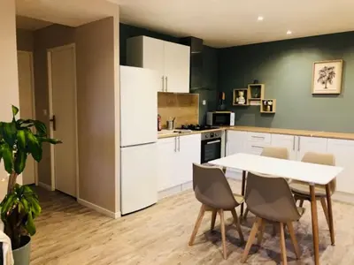 Cuisine ou kitchenette dans l'établissement Maison 4 p. Château de la Loire