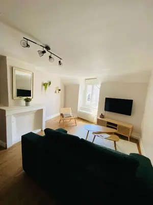 Télévision ou salle de divertissement dans l'établissement Au cœur de Blois