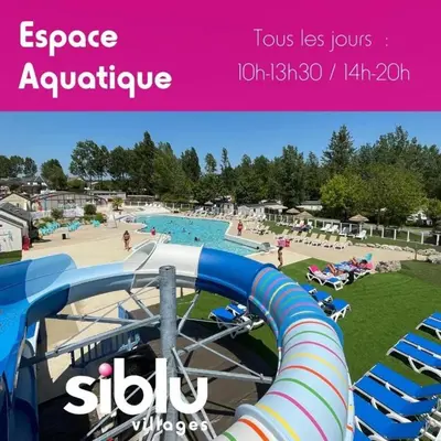 Piscine de l'établissement Mobil Home tout confort idéal pour 4 personnes dans le Domaine de Dugny CAMPING 4 ETOILES, Proche de Blois, du Zoo de beauval et des Châteaux de la Loire ou située à proximité
