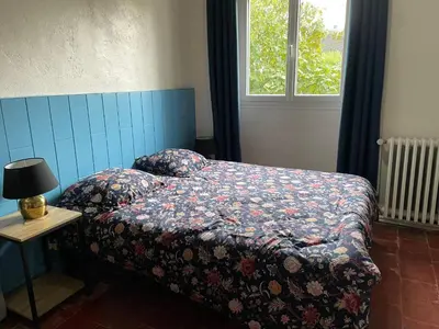 Un ou plusieurs lits dans un hébergement de l'établissement Gîte charmant proche des Châteaux de la Loire avec jardin privatif et parking. - FR-1-410-426