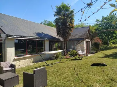 Jardin de l'établissement Gîte Au Calme d'un Tilleul