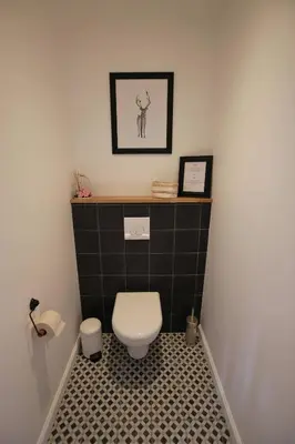 Salle de bains dans l'établissement Domaine de Champouteau - Gîtes et Chambres d'hôtes