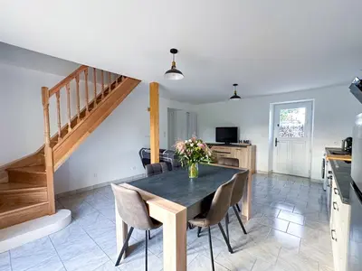 Cuisine ou kitchenette dans l'établissement Gîte L'Évasion Gelinoise