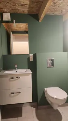 Salle de bains dans l'établissement Petit studio au cœur de saumur