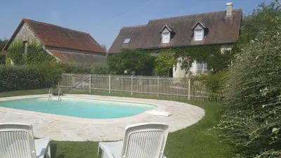 Piscine de l'établissement Les gîtes des Nouers ou située à proximité
