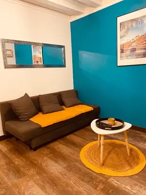 Coin salon dans l'établissement Au porte du château