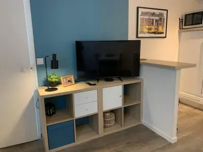 Télévision ou salle de divertissement dans l'établissement Etape saumuroise en centre-ville