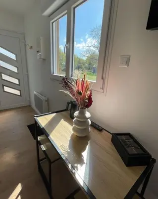Télévision ou salle de divertissement dans l'établissement Studio 2 personnes - Bouleries Jump - 24H du Mans