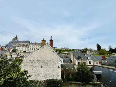 Vue générale sur Blois ou vue de la ville depuis l'appartement